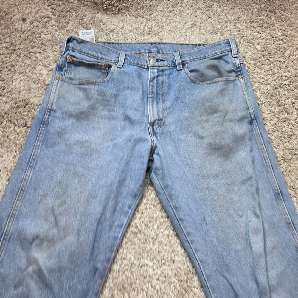 Levis Western Fit Jeans Mens 36x30 Light Wash Blue Denim A0052-0005 Outdoor